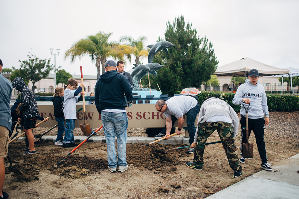 Church180 San Diego Ocean View Hills School landscaping