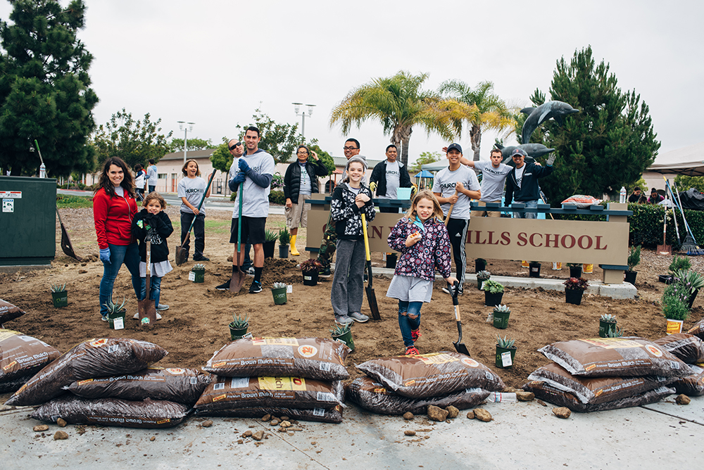 Church180 San Diego Ocean View Hills School landscaping